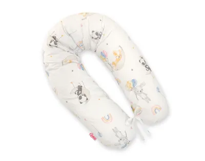 Image de Coussin de grossesse allongé pour dormir + housse amovible - Ballons