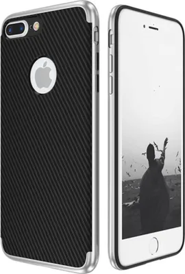 Produktbild von Hybrid Silikon Handy Hülle für Apple iPhone 6 / 6s Case Cover Tasche Silber