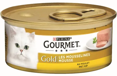 Image de Mousse au poulet 85 g - Nourriture pour chat Gourmet
