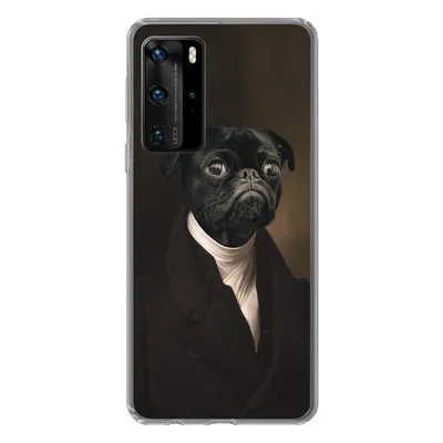 Produktbild von MuchoWow® Handyhülle Schutzhülle Hülle für Huawei P40 Pro Hund - Kunst - Tiere Silikon Softcase Handy Hülle - Schutz