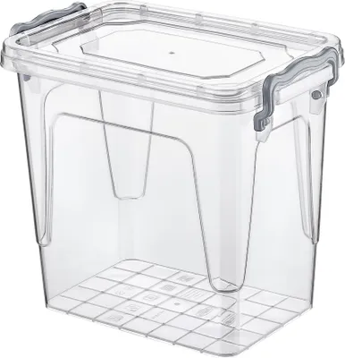 Produktbild von Aufbewahrungsbox Aufbewahrungsbehälter Transparentbox Kunststoffbox Klappbox Plastikbox mit Deckel 1,45L