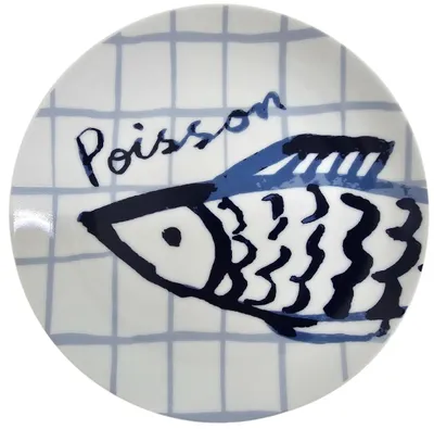 Zdjęcie produktu dla Porcelanowy talerz deserowy Catch Of The Day