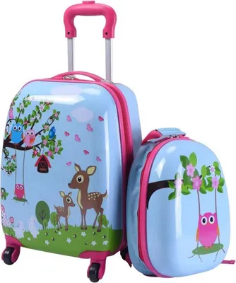 Immagine prodotto di Set di valigie per bambini in 2 pezzi BG51215 con trolley e zaino