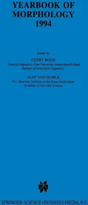 Produktbild von Yearbook of Morphology 1994