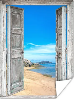 Produktbild von MuchoWow® Poster Strand - Tropisch - Sommer - Blick - Meer 120x160 cm - Wandbilder