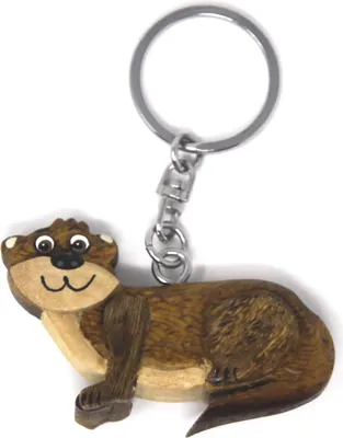 Produktbild von Schlüsselanhänger aus Holz - Otter