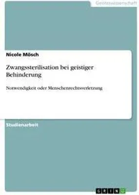 Produktbild von Zwangssterilisation bei geistiger Behinderung