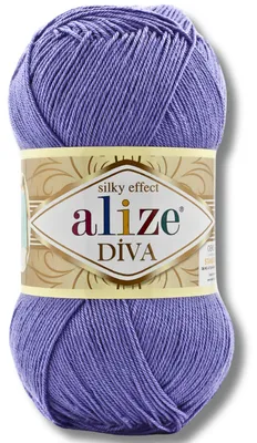 Productafbeelding van Alize 1x 100g Diva garen, effen kleur, geschikt voor haken en breien (851)