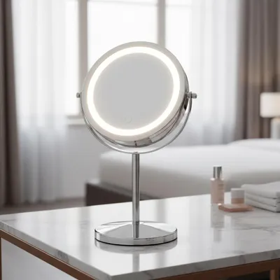 Zdjęcie produktu dla Lusterko do makijażu LED 10x Lusterko do makijażu Lusterko łazienkowe Lusterko kosmetyczne Łazienka