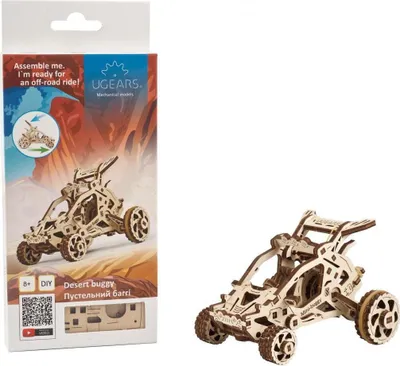 Produktbild von 3D-Puzzle, Desert-Buggy, Ugears, Holz, 80 Teile
