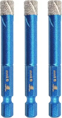 Image de Foret diamanté de 8 mm, lot de 3, pour porcelaine et céramique