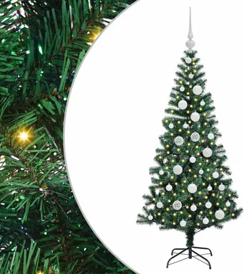 Immagine prodotto di vidaXL Albero di Natale artificiale preilluminato verde 120 cm
