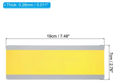Produktbild von Lesestreifen mit Fš¹hrung, 6 Stš¹ck, farbige š¹berlagerungs-Lesezeichen zur Reduzierung von visuellem Stress, Lehrmaterial fš¹r den Unterricht, Gelb