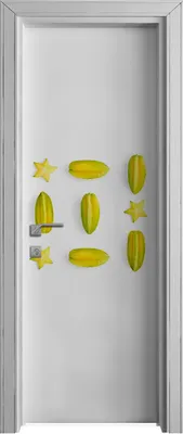 Produktbild von Tür Selbstklebende 70x210 cm Türfolie Türtapete Klebefolie - Farbige Früchte