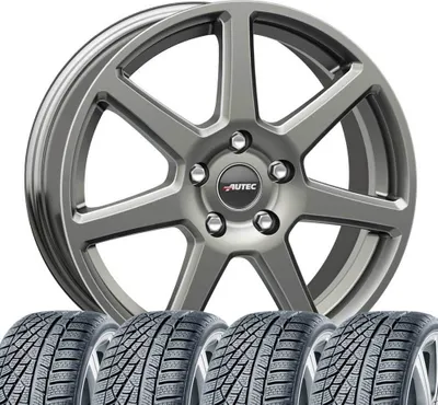 Produktbild von 4 Winter Kompletträder Tallin 7,5x17 ET 30 5x112 Titansilber mit 225/60 R17 99H Hankook Winter i*cept evo3 W330 M+S für Aiways U5