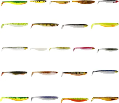 A collage of various fishing lures.