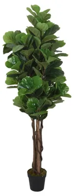 Produktbild von Künstliche Ficus-Pflanze mit 96 Blättern, 80 cm hoch