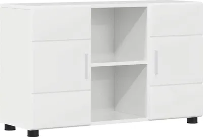Produktbild von Cloris Designermöbel Sideboard Hochglanz Weiß 88,5x30,5x55,5cm Holzwerkstoff - Wohnwände HOMMIE605900