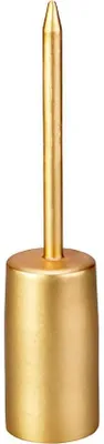 Produktbild von INNA-GLAS Metall Kerzenhalter LISANDRE für Stabkerzen ca. Ø2,2cm, altgold, 11cm, Ø2,3cm - Kerzenstecker