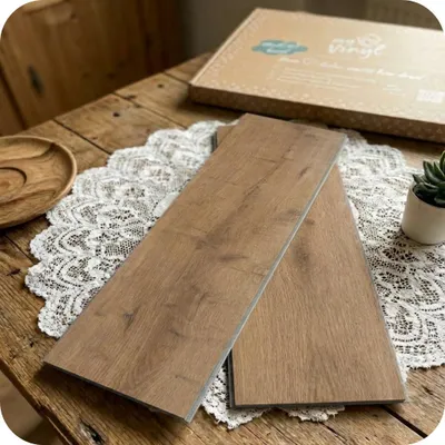 Produktbild von Muster Klick Vinylboden Eiche natur Frida Holzoptik mit Trittschalldämmung