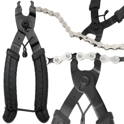 Produktbild von BIGSTREN Kettenwerkzeug, 2-in-1 Öffner & Schließer, Kettennieter, Kettenzange für Fahrrad & Motorrad Ketten, mit ergonomischem, rutschfestem Griff, aus Kohlenstoffstahl & Silikon, 17x6x1.5cm, 0.13kg, 24276