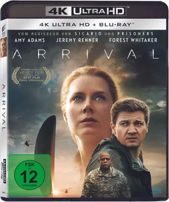 Obrázok produktu pre PLAION 1129576, Film, Blu-ray, Nemčina, Angličtina, Francúzština, Španielčina, Čeština, 116 min, Arrival, Sci-fi