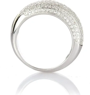Immagine prodotto di Karisma Donna Argento 925 Infinity Eternity Rodio-Placcato Set Pietre Zircone Bianco - HS-R06 - 59 (18.8)