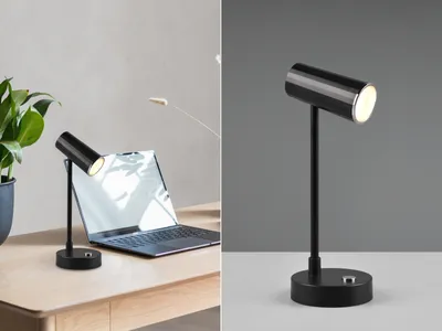 Produktbild von LED Akku Tischlampe LENNY ohne Kabel, Schwarz