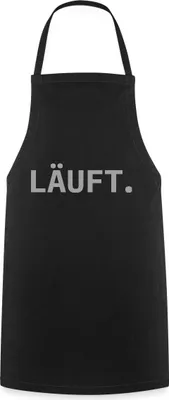 Produktbild von Spreadshirt Stromberg Läuft Kochschürze, One size, Schwarz