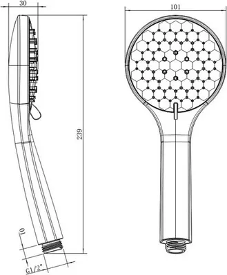 Immagine prodotto di Beitz & Walz AQVAPLUS Handbrause 5-strahlig chrom