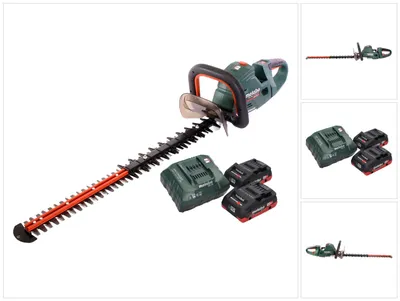 Zdjęcie produktu dla Akumulatorowe nożyce do żywopłotu Metabo HS 18 LTX BL 65 18 V 60 cm bezszczotkowe + 2x akumulator 4,0 Ah + ładowarka