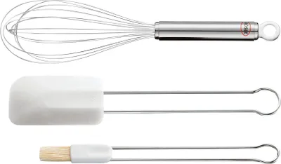 Produktbild von RÖSLE Backset 3tlg., Pinsel, Spachtel und Schneebesen PROFI