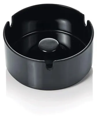 Produktbild von 36x Windaschenbecher offen Melamin schwarz Ø 10 cm bruchsicher