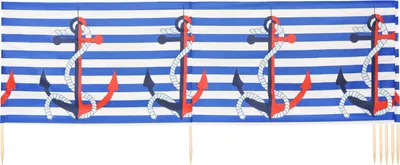 Produktbild von Ladeheid Strand Windschutz Sichtschutz LAEX001 (Streifen/Anker, 4 m)