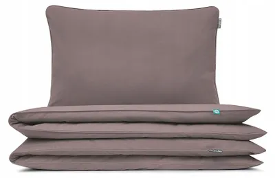 Produktbild von Mumla Bettwäsche-Set Kinder Basic Schokoladenbraun 100x135 cm