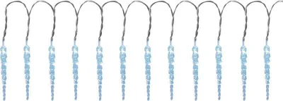 Zdjęcie produktu dla Świąteczna girlanda MagicHome Icicle, 12 diod LED, zimne światło, 30 cm, zasilanie 3xAA, klasa IP44, do użytku zewnętrznego, długość 2,20 m