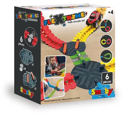 Obrázok produktu pre Smoby FleXtreme Multi-Ciricuits-Set, Detská pretekárska dráha, 4 rok / roky, Viacfarebný