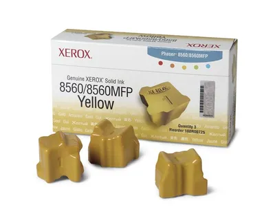 Produktbild von Xerox 108R00725 Colorstix für XEROX Phaser 8560 gelb