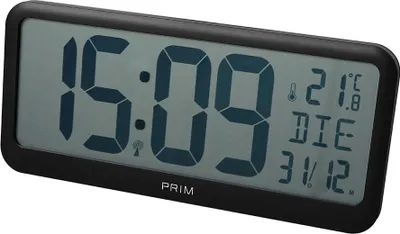 Imagen del producto de MPM-Quality: Despertador digital de plástico con termómetro y calendario, color