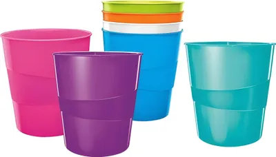 Produktbild von Kôš plastový Leitz WOW 15 ℓ purpurový
