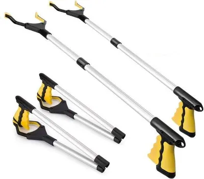 Produktbild von Famanu Greifhilfe mit extra starkem Griff - 81,3 cm, silber-schwarz