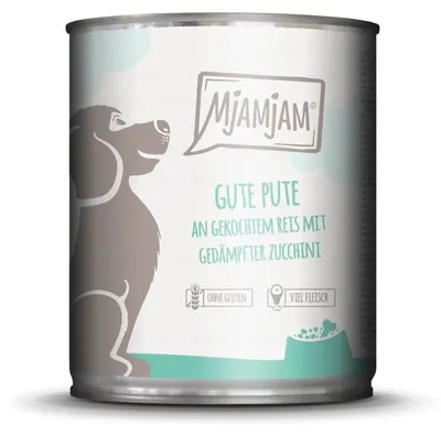 Produktbild von MjAMjAM Nassfutter für Hunde, Gute Pute, 800 g, Naturbelassen