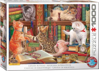 Produktbild von EUROGRAPHICS Puzzle Koč ič í Bibliothek 1000 Teile