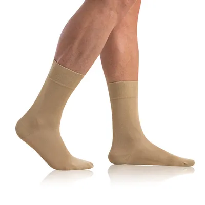Obrázek produktu pro BAMBUS COMFORT SOCKS - Bambusové klasické pánské ponožky - béžová, 39 - 42