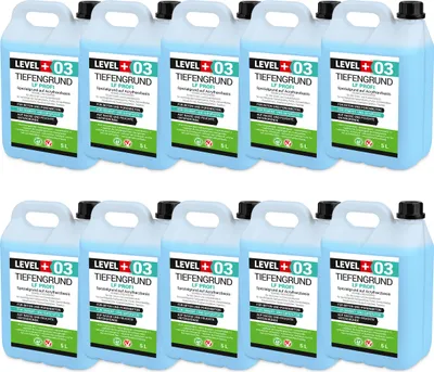 Produktbild von Tiefengrund LF Profi Grundierung 1:1 mit Wasser verdünnbar schnell trockend 50L LEVEL+ RM03