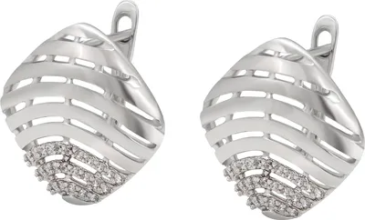 Image de Boucles d'oreilles Joella pour femmes - argent, taille unique