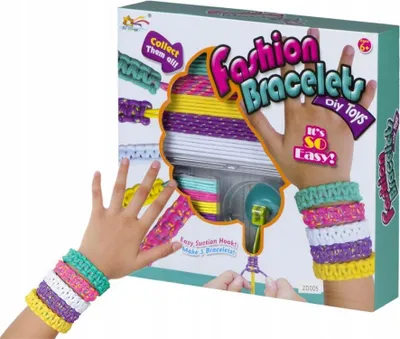 Produktbild von Freundschaftsarmbänder Knüpfset Kreativ Set - Kinder Schmuck Bastelset mit Webrahmen