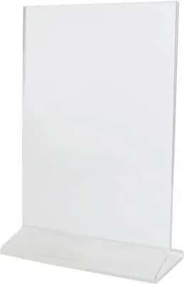 Produktbild von 1x Tischaufsteller "T-Ständer" aus Acrylglas A5