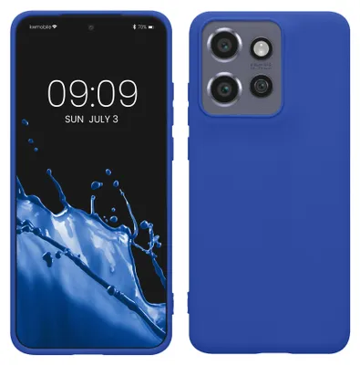 Produktbild von kwmobile Handyhülle für Motorola Edge 60 Neo / Edge 50 Neo / ThinkPhone 25 Hülle - TPU Case - Kabelloses Laden - Schutzhülle Cover in Baltik Blau