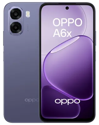 Zdjęcie produktu dla OPPO A6x 5G, 17,1 cm (6.75"), 1570 x 720 px, 4 GB, 128 GB, 13 MP, Fioletowy